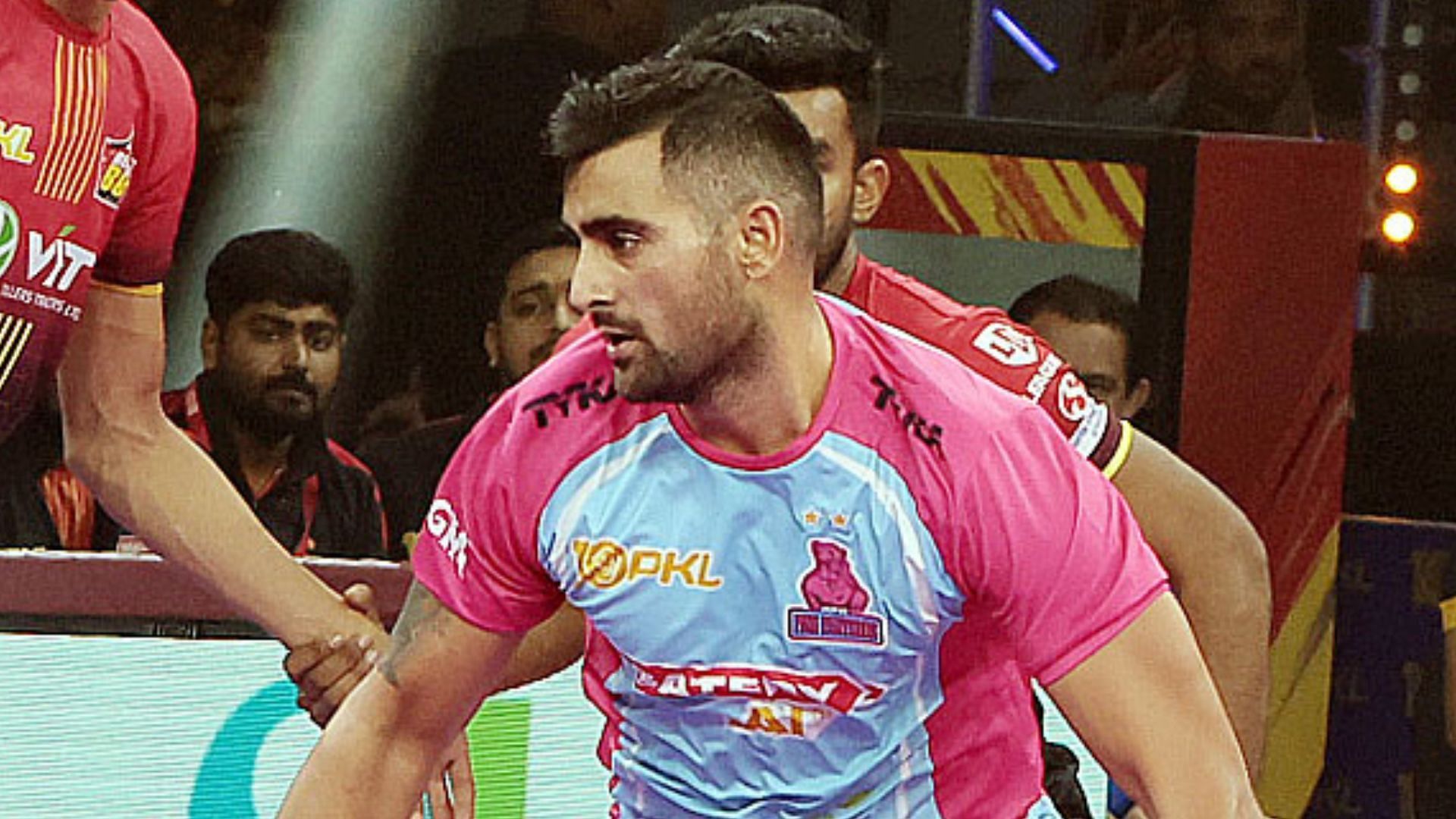 Rahul Chaudhari represented Jaipur Pink Panthers last season (Image Via: Pro Kabaddi)