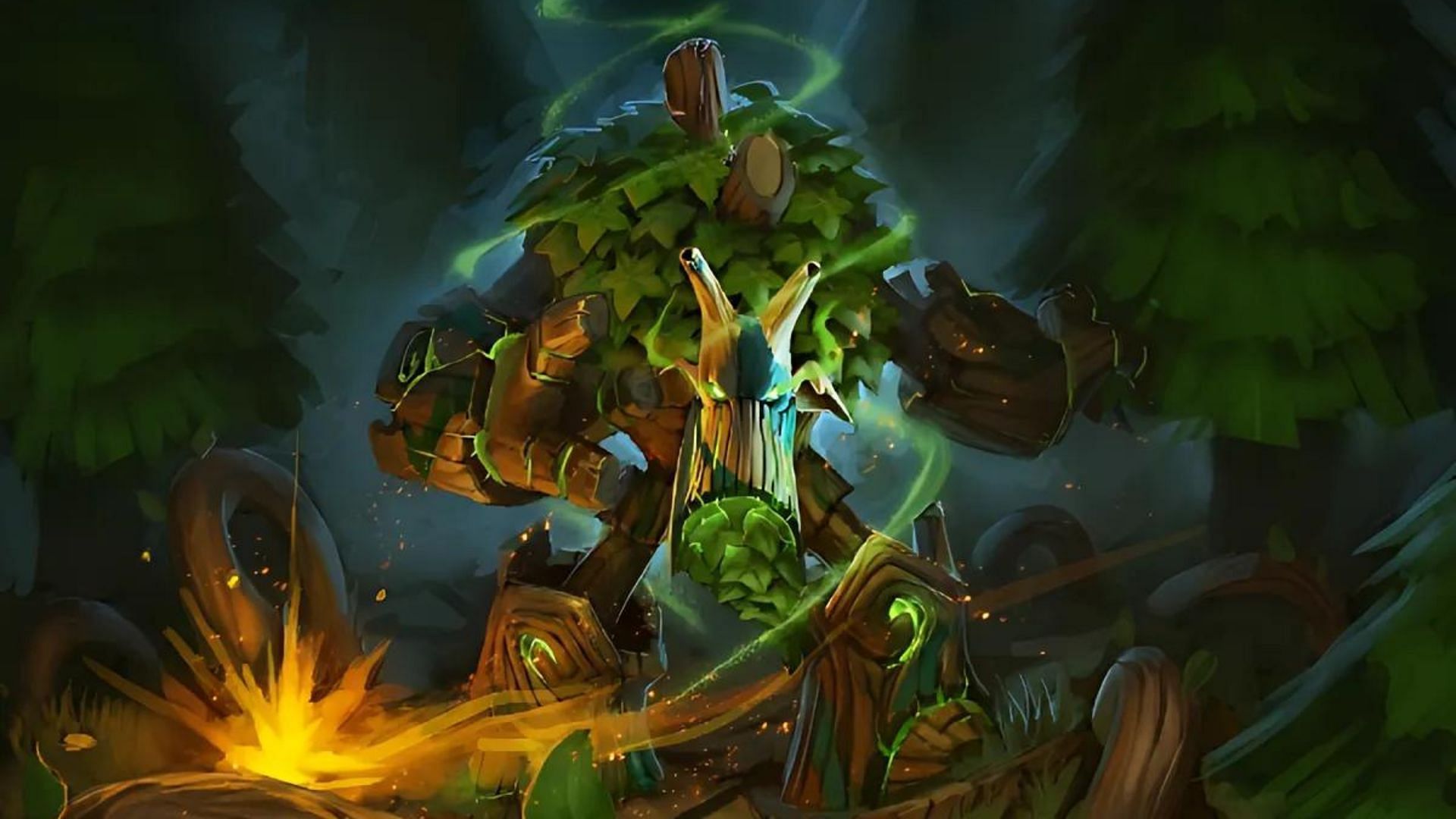 Treant Protector&#039;s Splintering Awe set (Image via Valve)