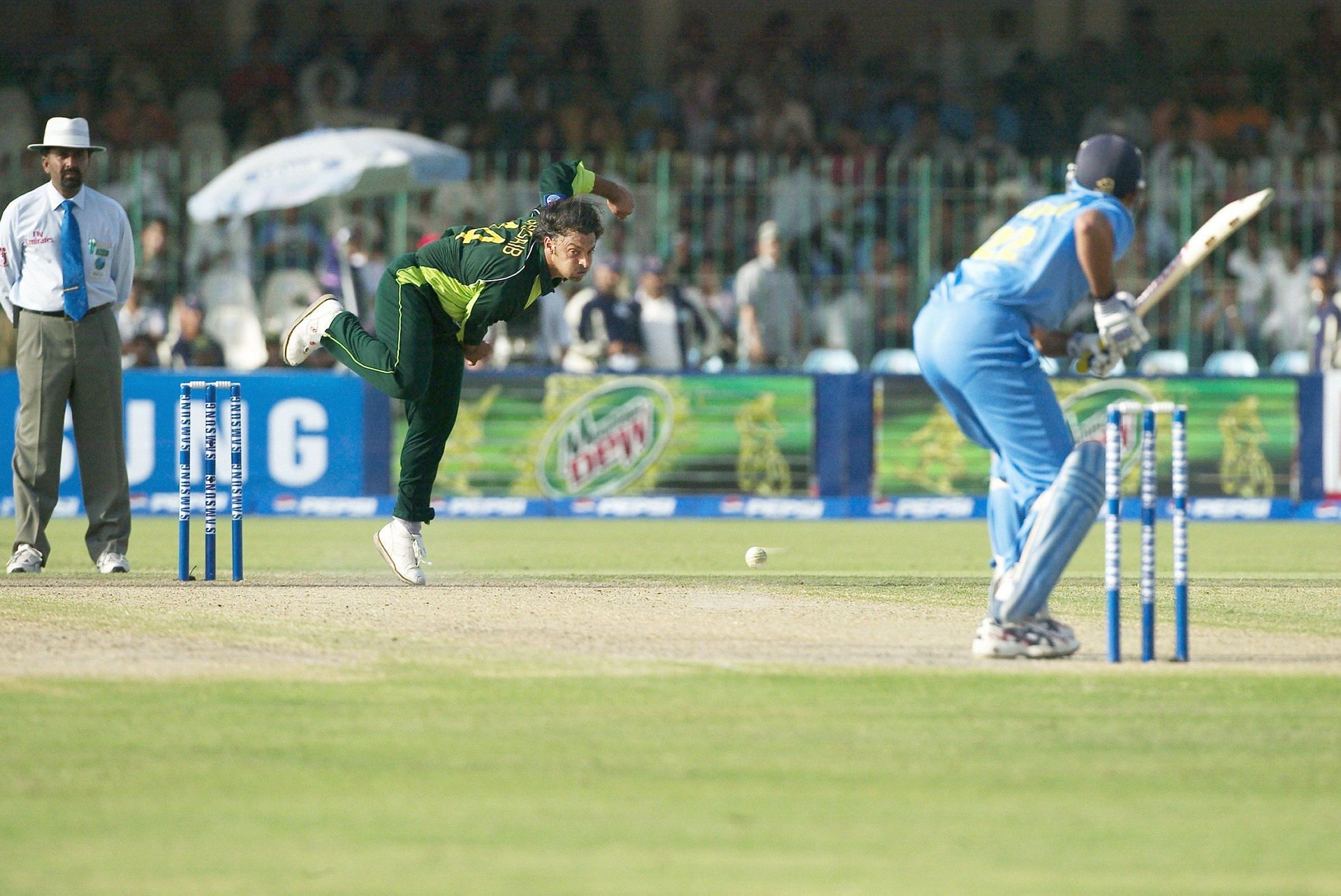 PAK Shoaib Akhtar, Pakistan-India Cricket Matches - Source: Getty