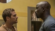 Finn Jones and Mike Colter in Luke Cage (Image via Netflix)
