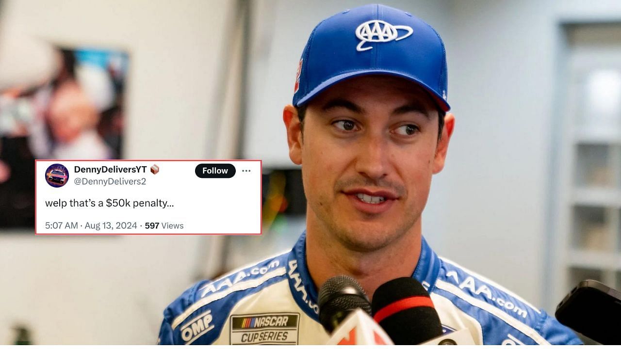 Fans reacted to Joey Logano burning out near Austin Dillon