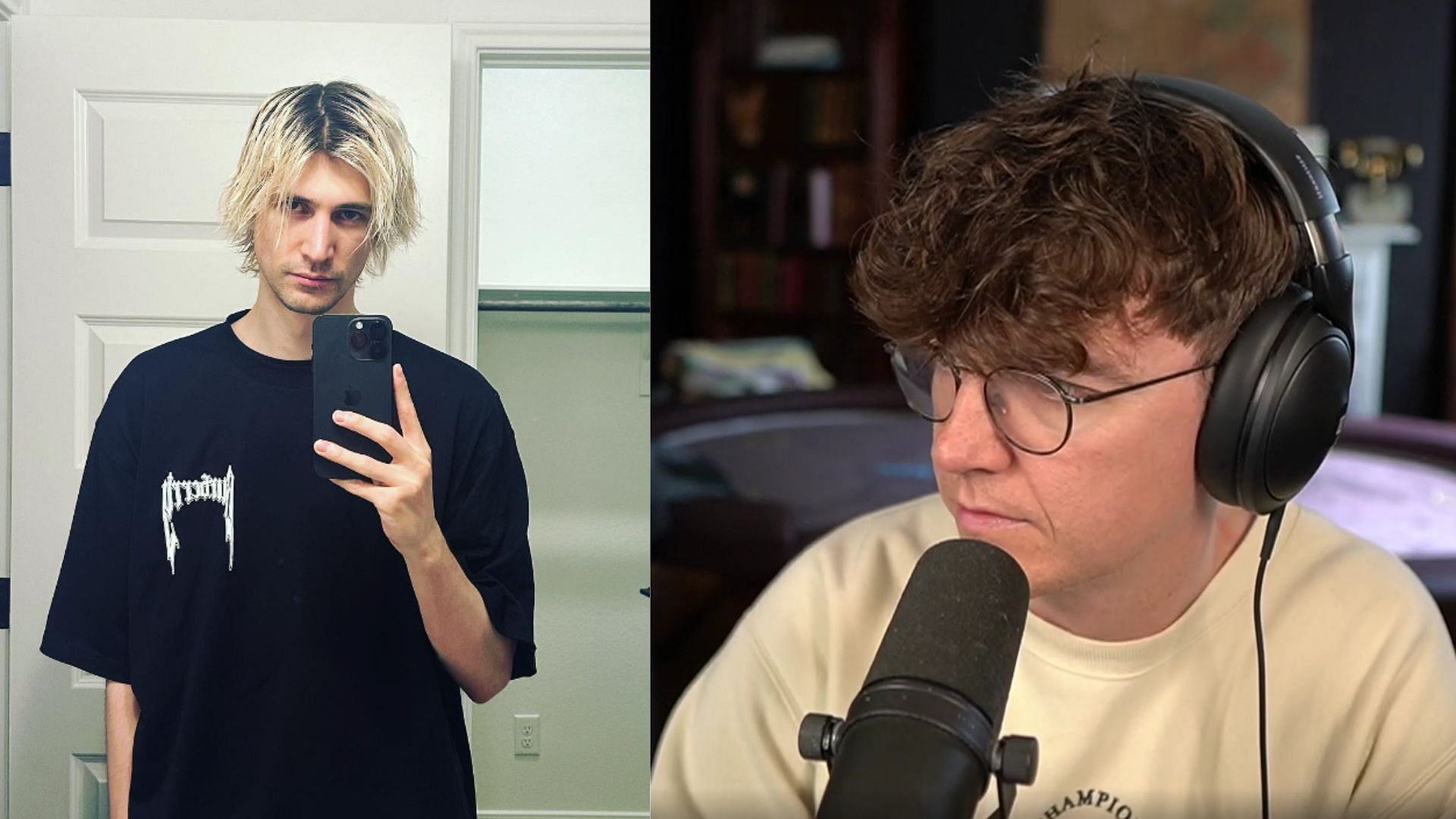 An old clip of xQc speaking against gambling has resurfaced (Images via @xqcow1/Instagram, easywithaces/Twitch) 