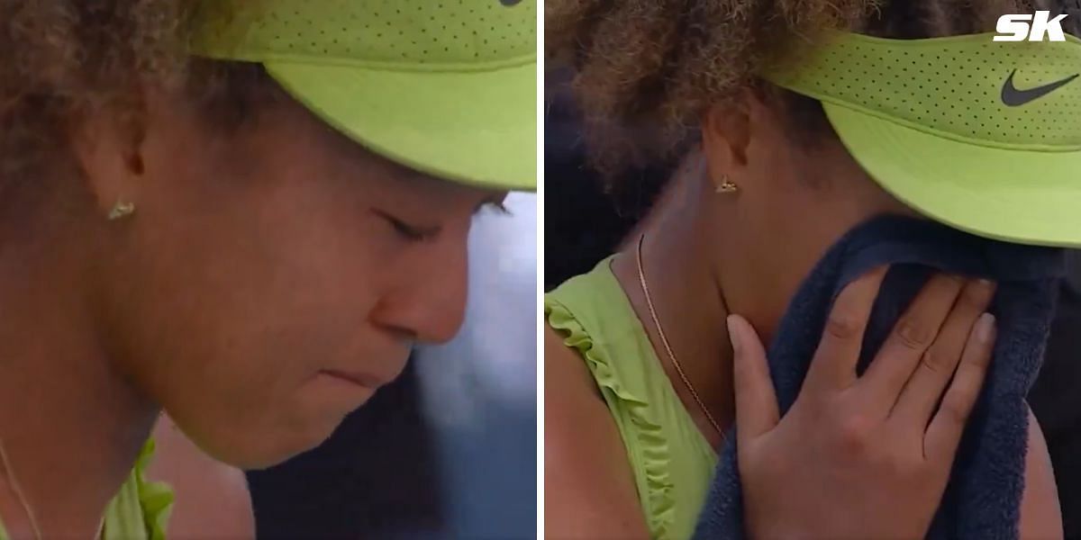 Naomi Osaka overwhelmed with emotions following 1R win (Images: X/US Open)