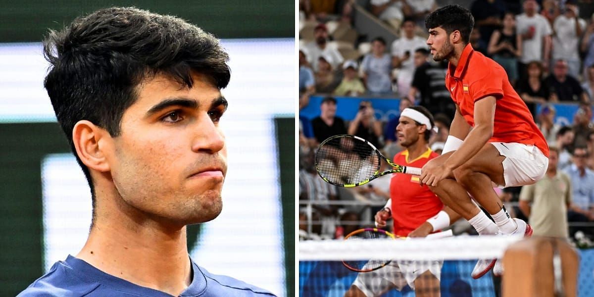 Carlos Alcaraz (L) &amp; The Spanish duo (R) (Image source: GETTY)