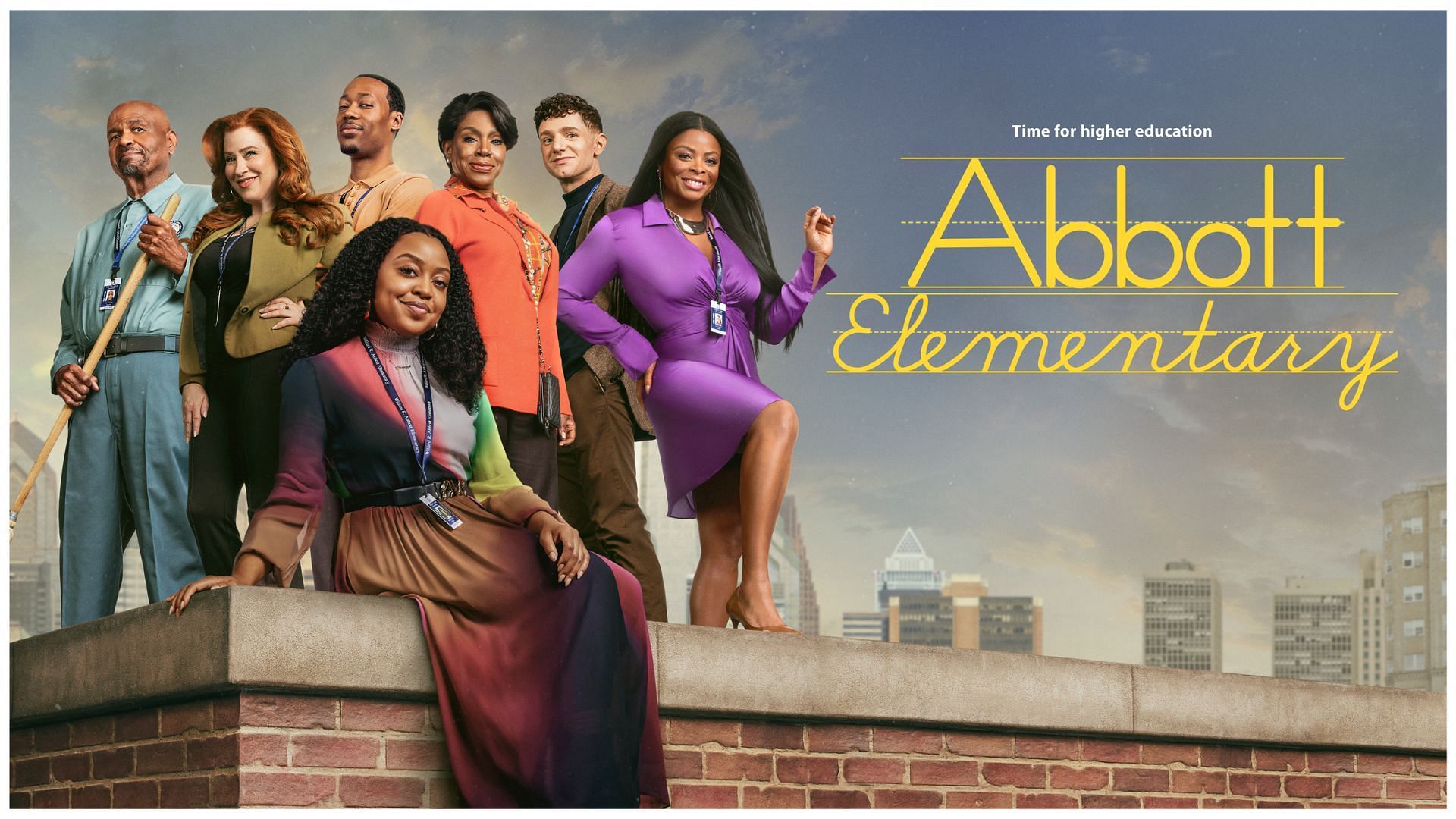 Official promotional art featuring the cast of Abbott Elementary (Image via Prime Video)