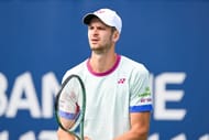 Hubert Hurkacz ready to return a serve at the Canadian Open 2024 (Getty Images)