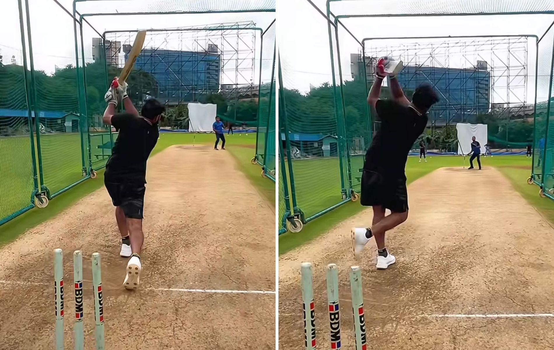 Mohammed Shami during a practice session. (Pic: Instagram/Mohammed Shami) 