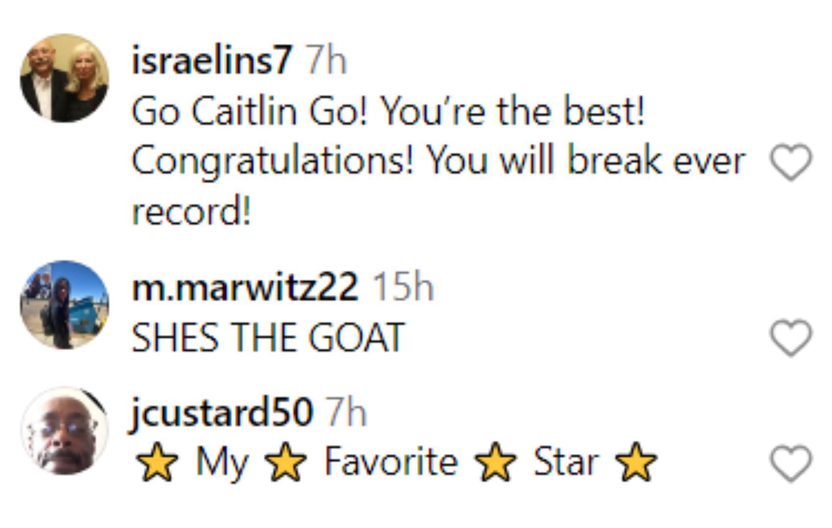 Fan&#039;s reactions to Caitlin Clark&#039;s CSC award news