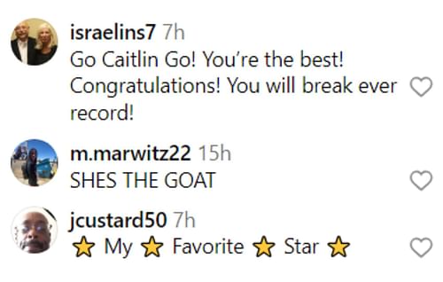 Fan's reactions to Caitlin Clark's CSC award news