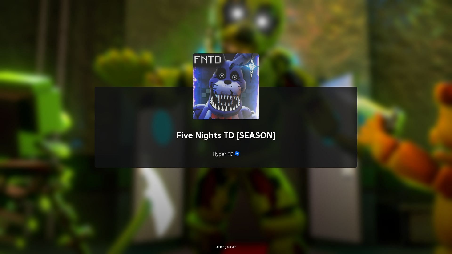 Roblox Five Nights TD