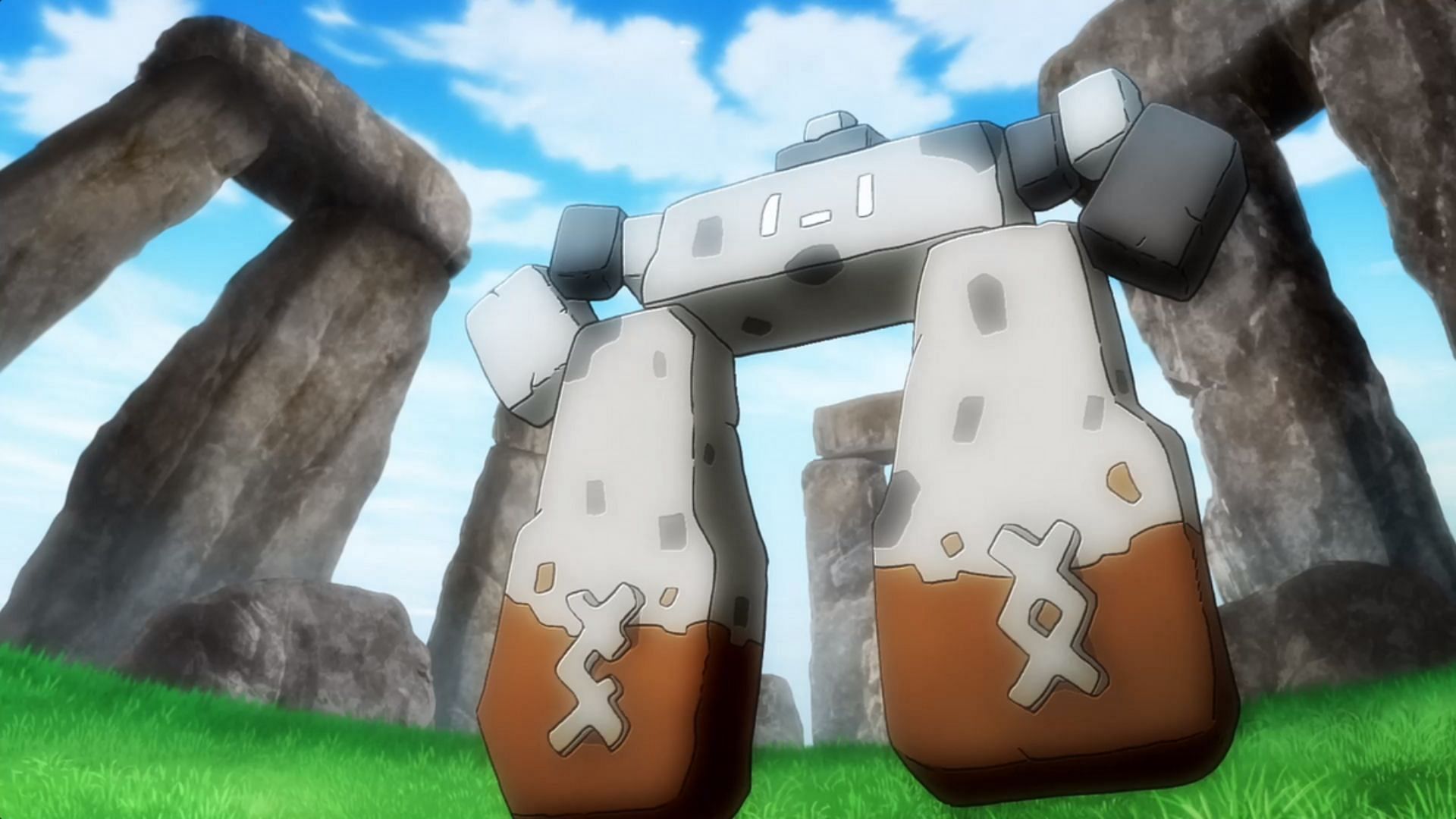 Stonjourner, as seen in the anime. (Image via TPC)