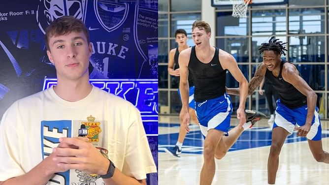WATCH: Duke commit Cooper Flagg beats teammates at Pacer Test during intense practice sessions