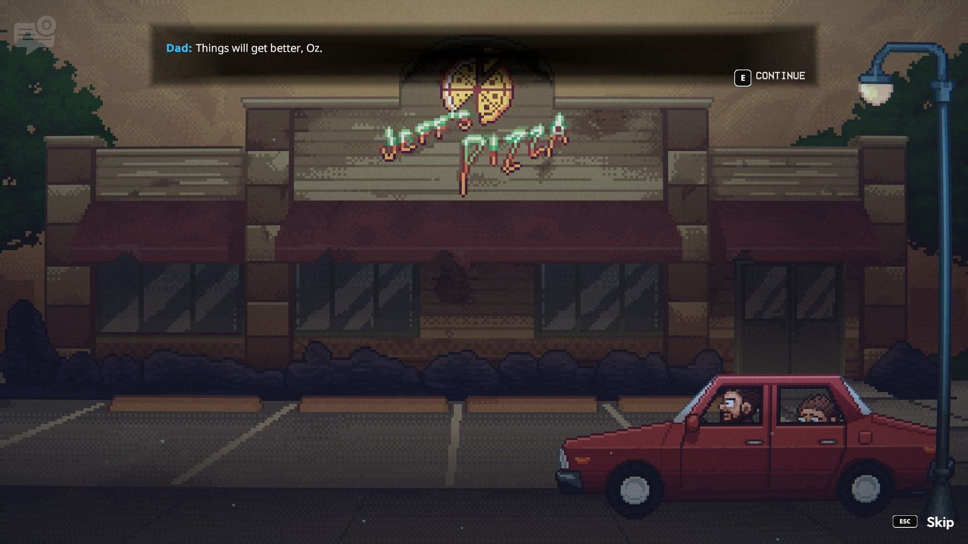 Welcome to Jeff&#039;s Pizza (Image via Mega Cat Studios)