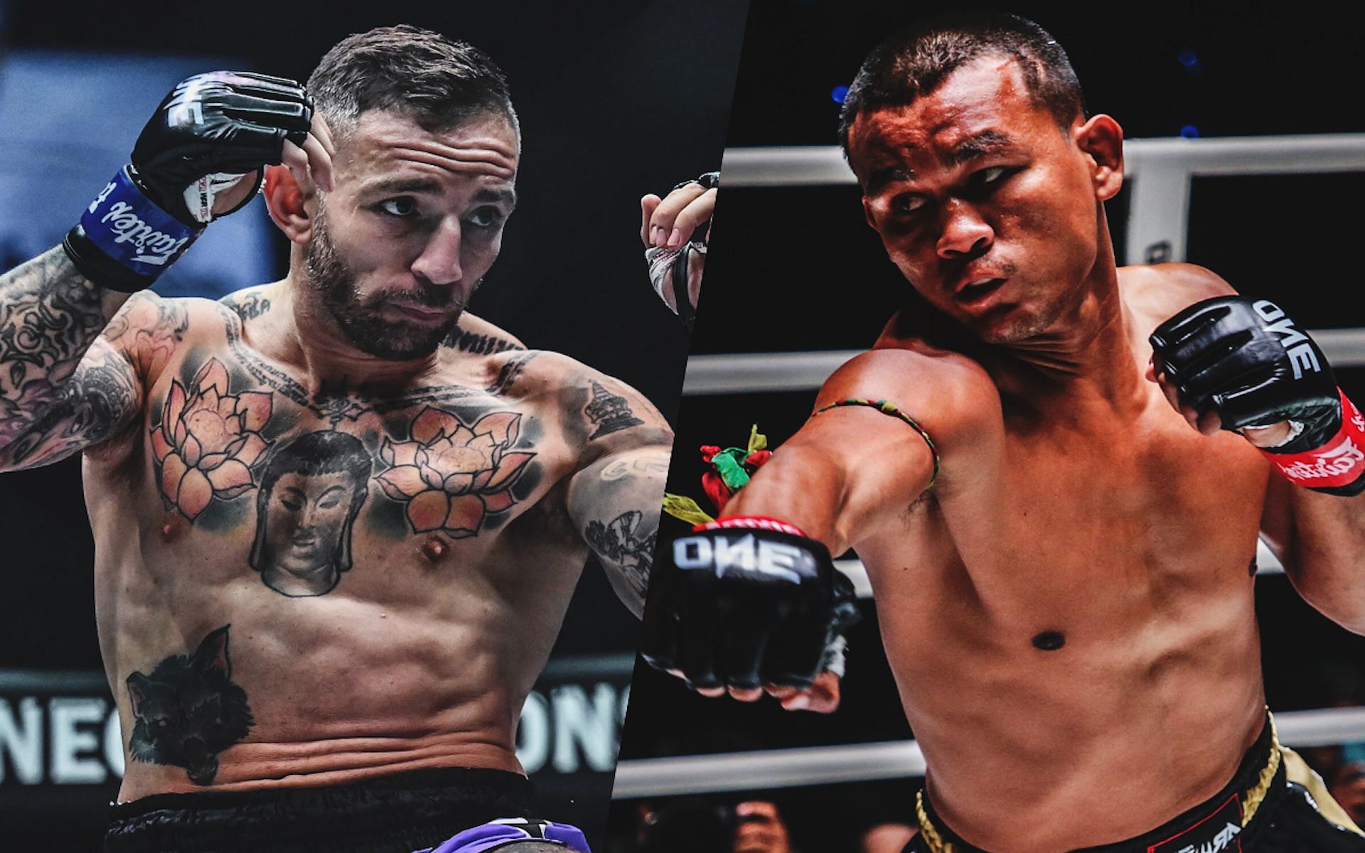 Liam Harrison (left) wants to be the first person who KOs Seksan Or Kwanmuang (right) in ONE Championship.