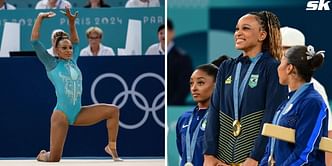 WATCH: Rebecca Andrade's stunning floor routine which defeated Simone Biles for gold at Paris Olympics 2024