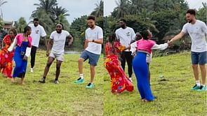 Watch: Klay Thompson enjoys NBA offseason grooving to local rhythms in Cameroon