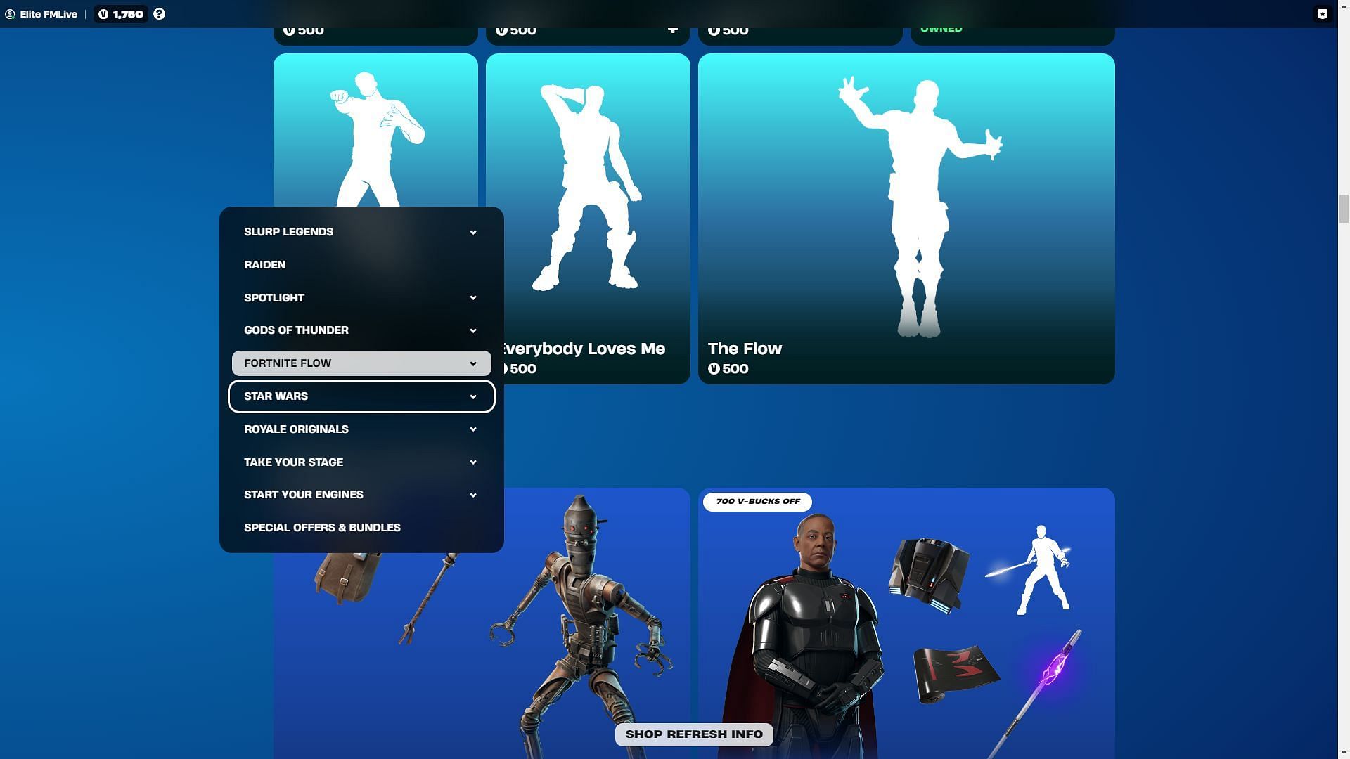 You can purchase all kinds of Items and cosmetics from the Web Shop (Image via Epic Games)