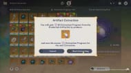 Extract Sanctifying Elixir from upgraded Artifacts (Image via HoYoverse)