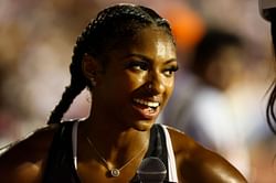 Who is Masai Russell? Everything about the NCAA 100m hurdles record holder who stands in contention for the podium at the Paris Olympics