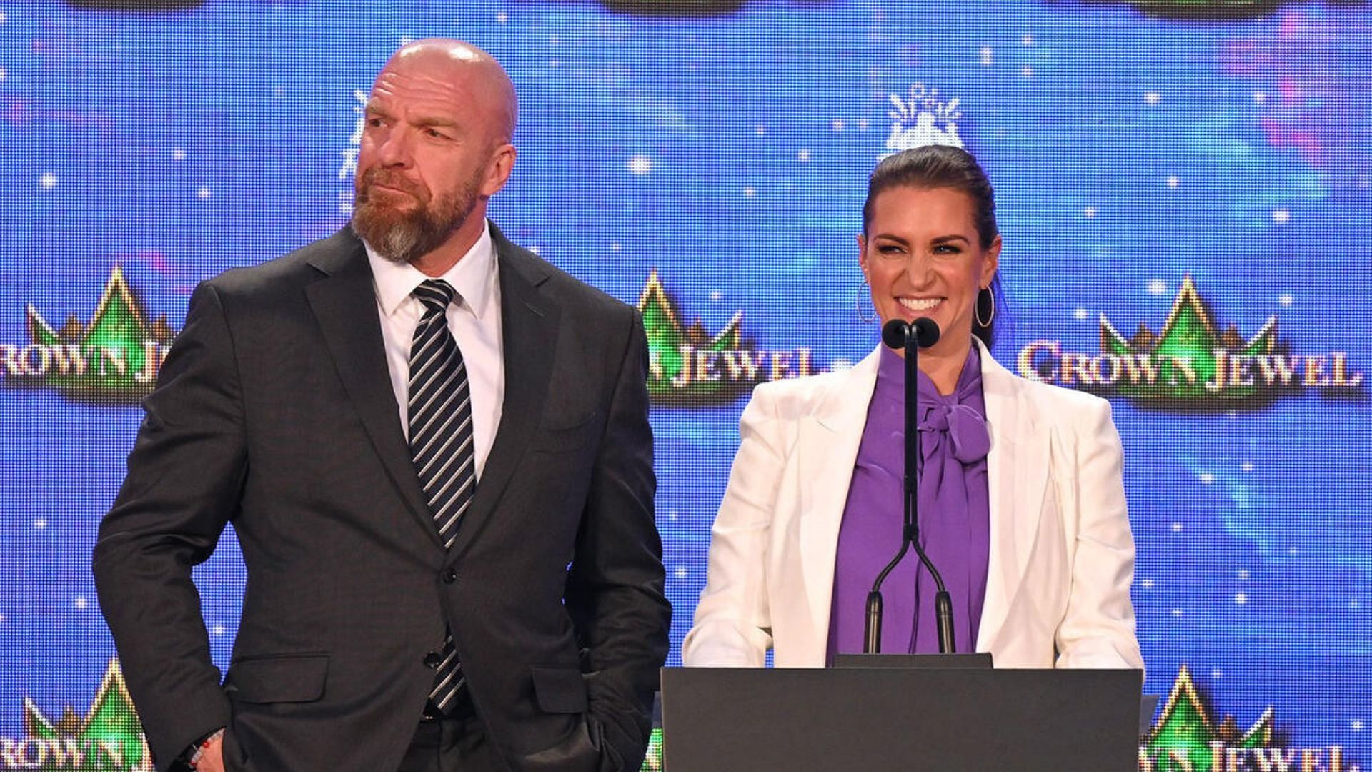 Triple H and Stephanie McMahon in Saudi Arabia! [Image credit: WWE.com]