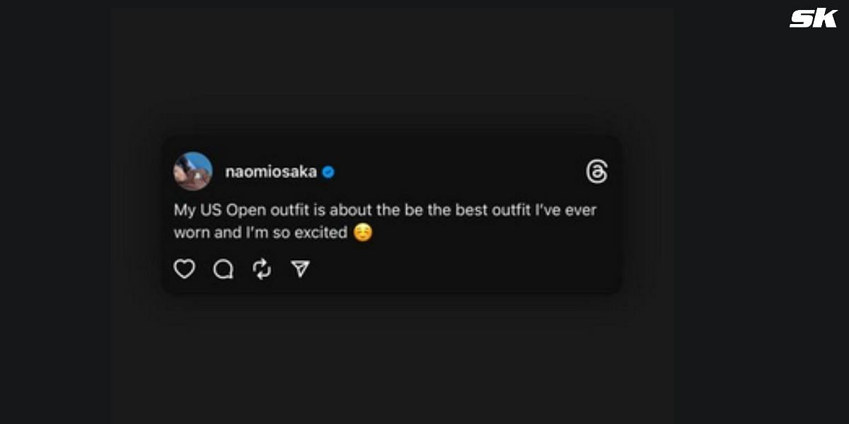 Screenshot of Naomi Osaka's Instagram story. (Source: Instagram - @naomiosaka)