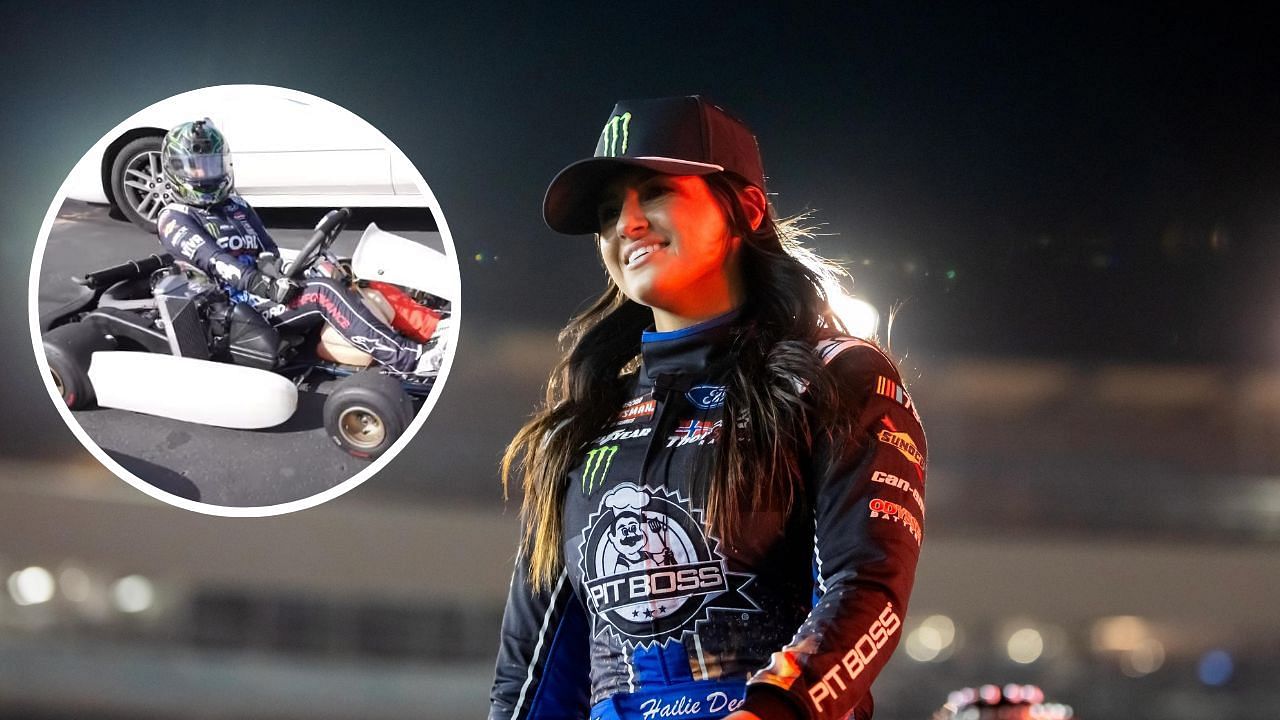 Hailie Deegan buys new go-karts. Image credit: Imagn and Deegan