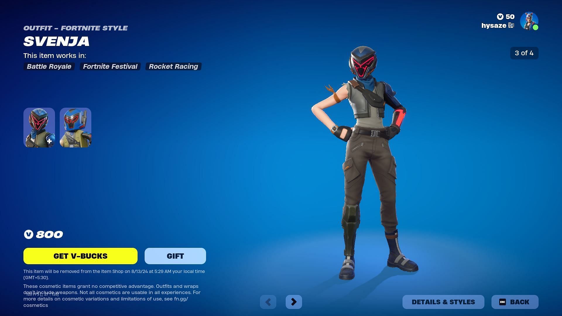 Svenja skin is now in Fortnite (Image via Epic Games)