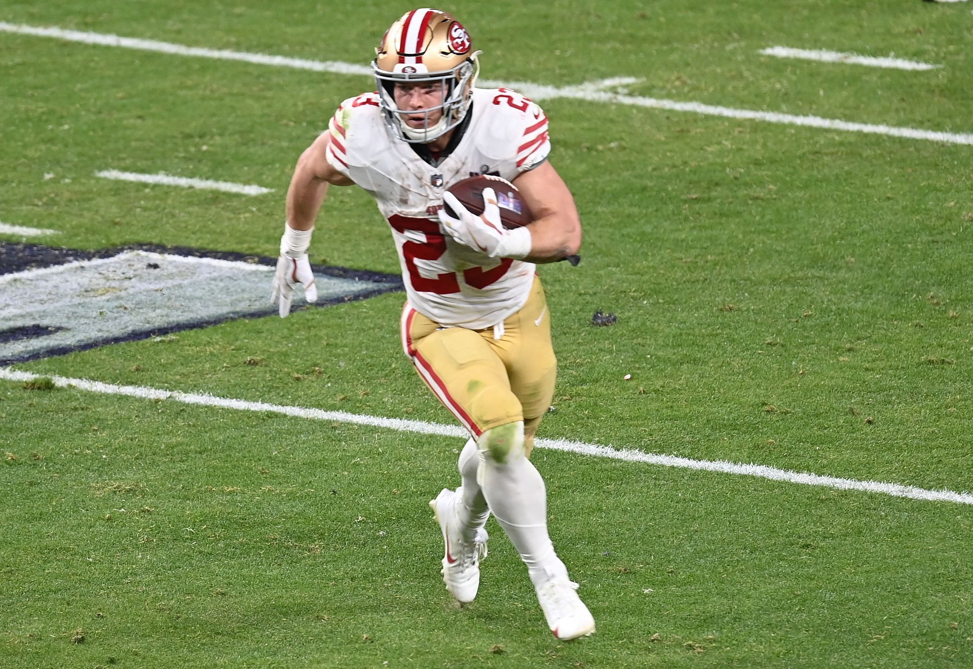 San Francisco 49ers RB Christian McCaffrey (Source: Getty)