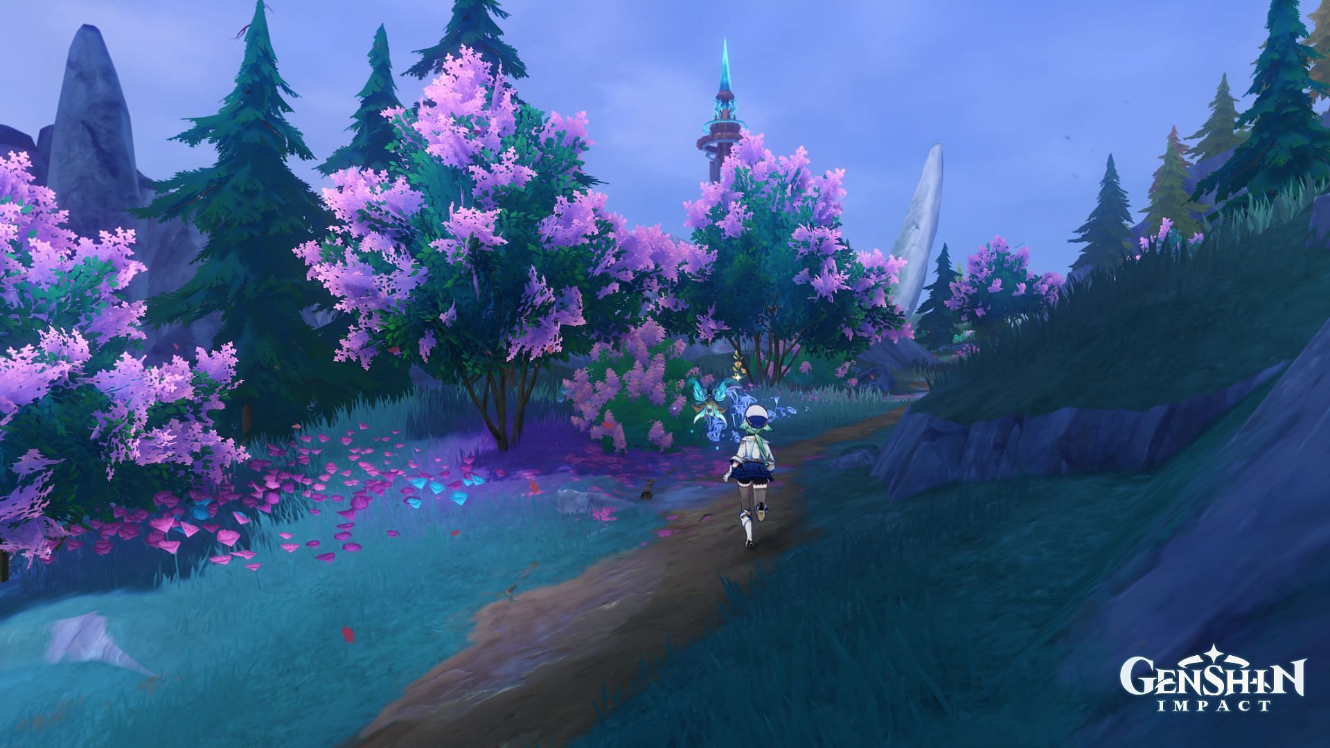 Flowers in the Eerie Mist solution (Image via HoYoverse)