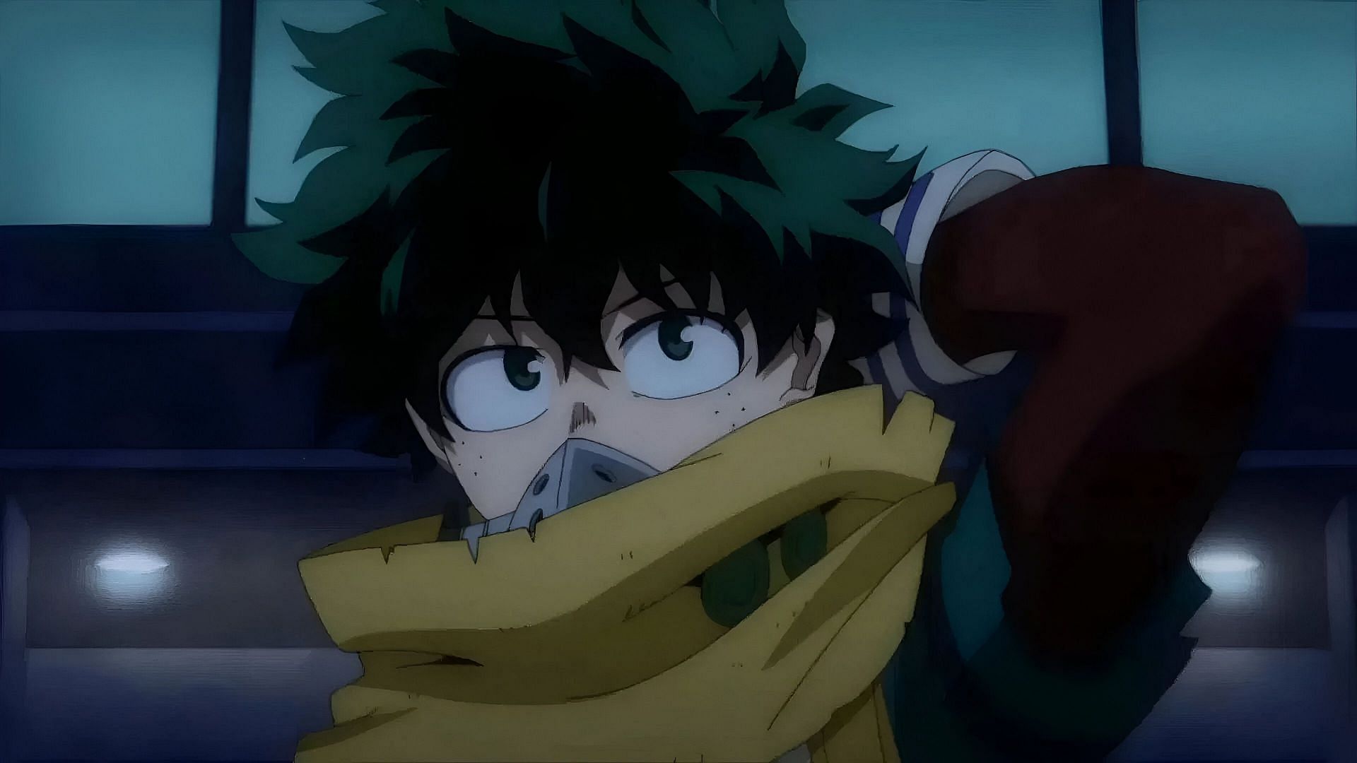 Izuku Midoriya as seen in the anime (Image via Bones)