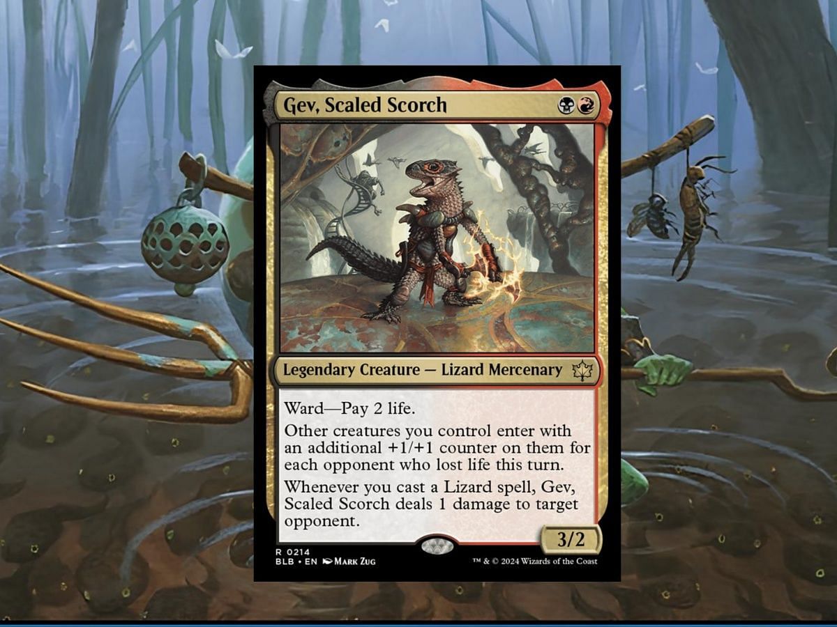 Gev, Scaled Scorch is a great commander and a regular part of your 100-card deck (Image via Wizards of the Coast)