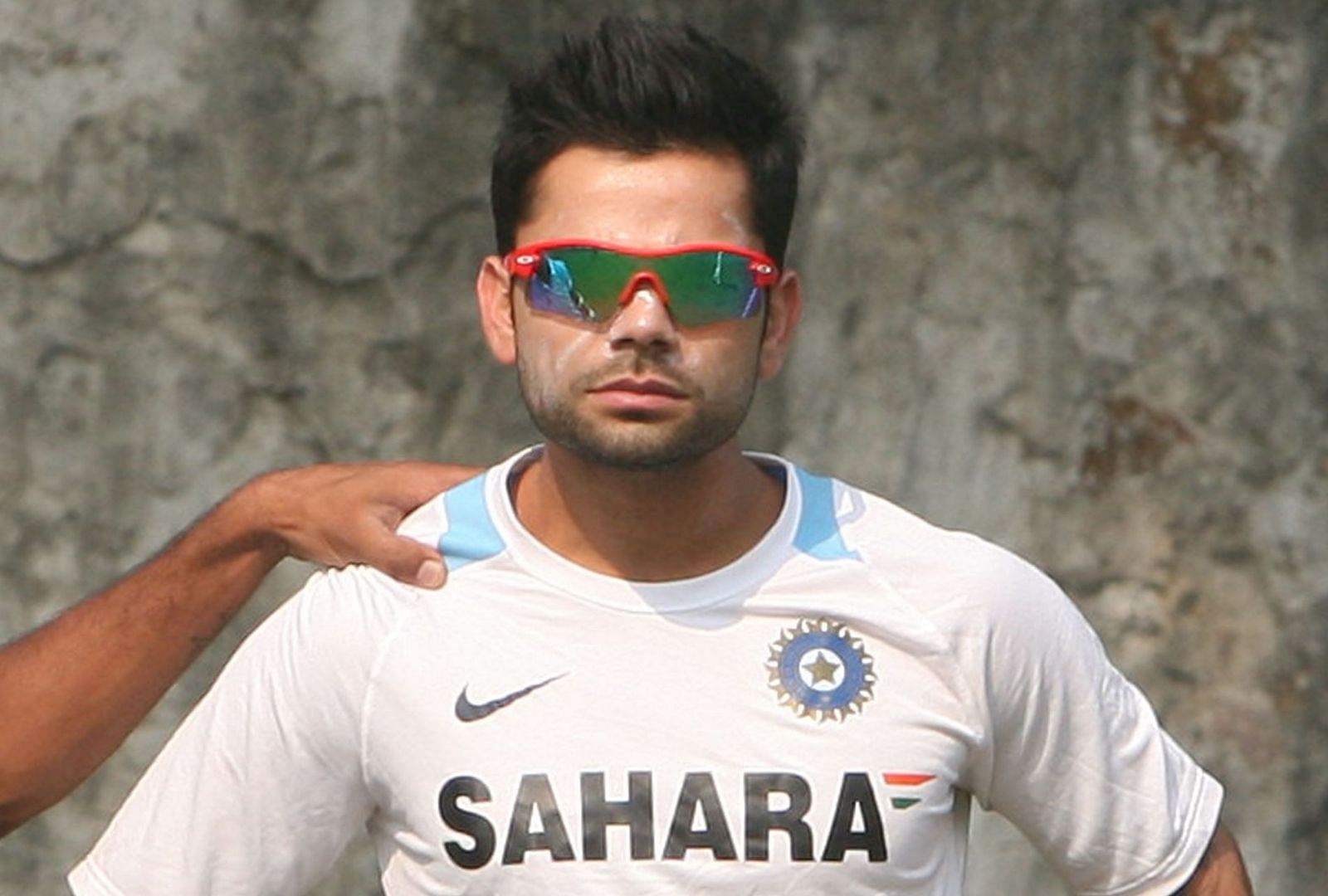 Virat Kohli in a practice session of the 2012 Ranji Trophy.