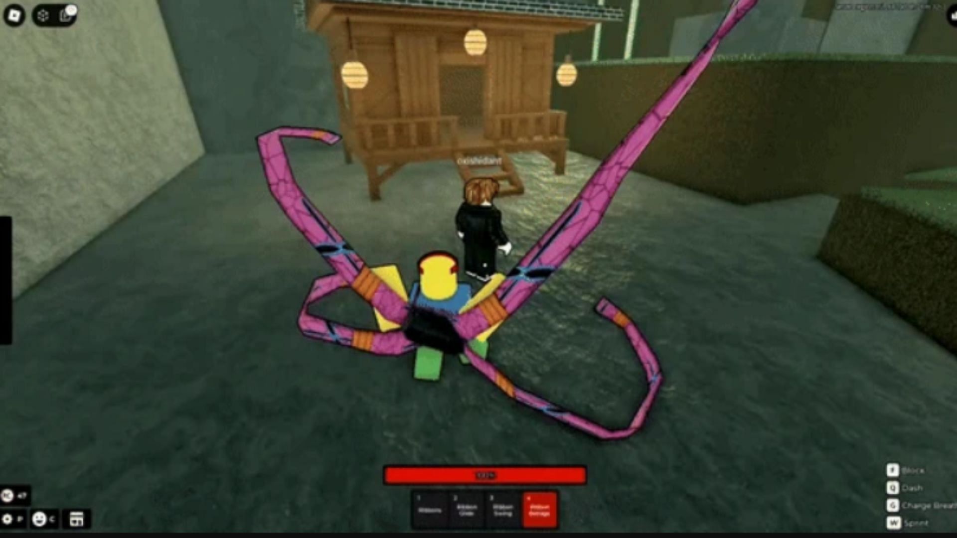 The Ribbon Barrage move (Image via Roblox)