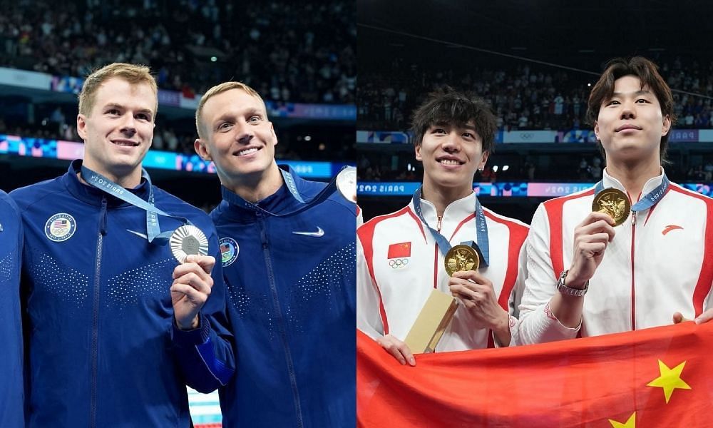 USA vs China in close battle for top place in medal tally at Paris Olympics (Photo-Getty) 