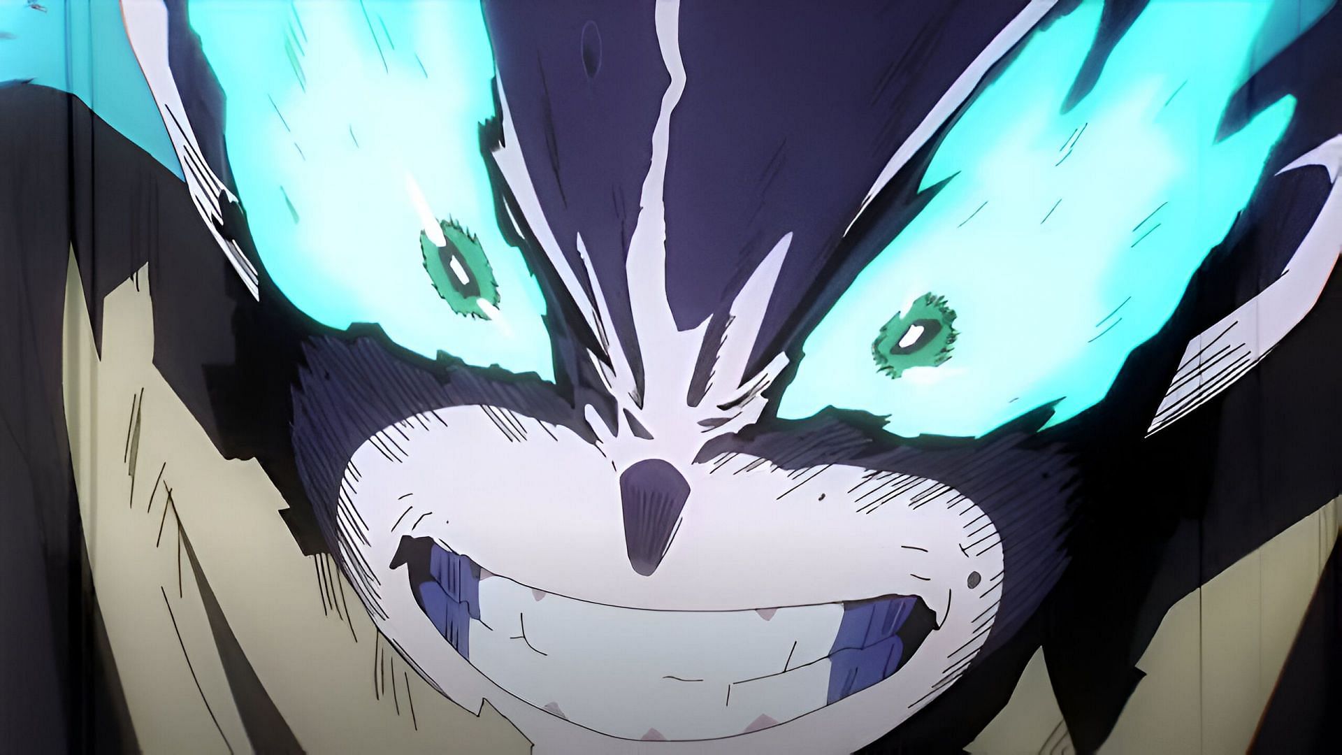 Deku as seen in the anime (Image via Bones)