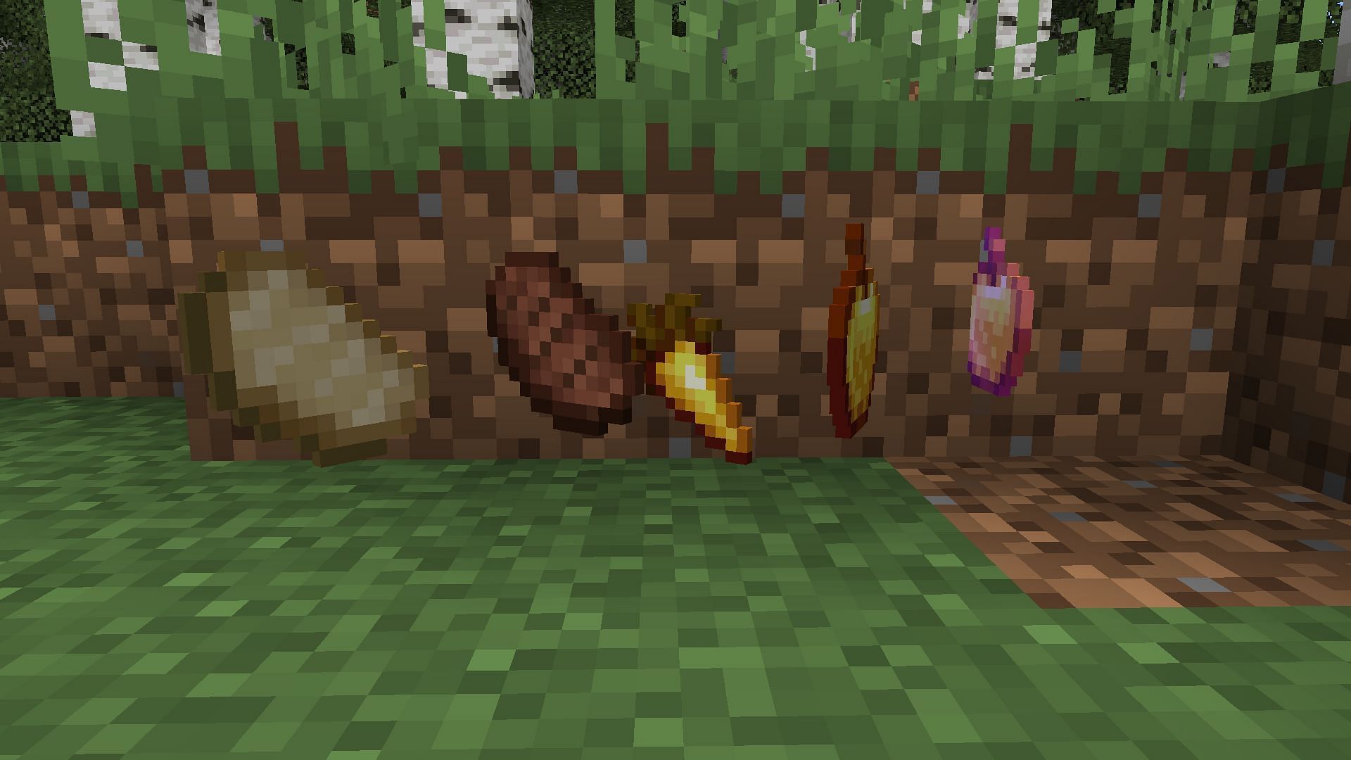 Save on food item by using shields (Image via Mojang Studios)