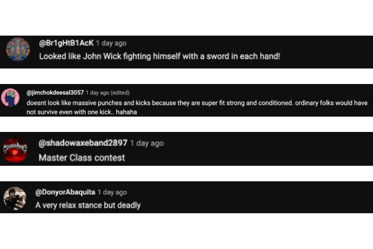 Screenshot of fans&#039; comments