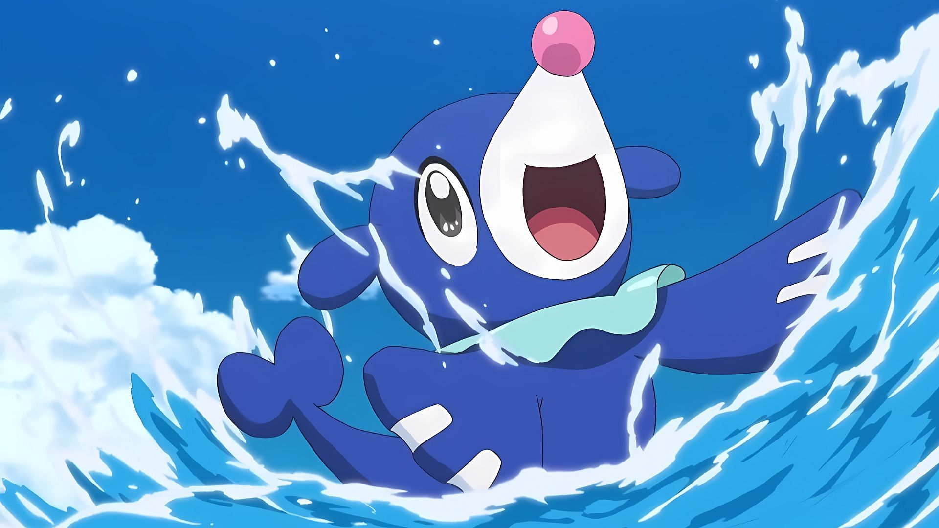 Popplio, as seen in the anime (Image via TPC)