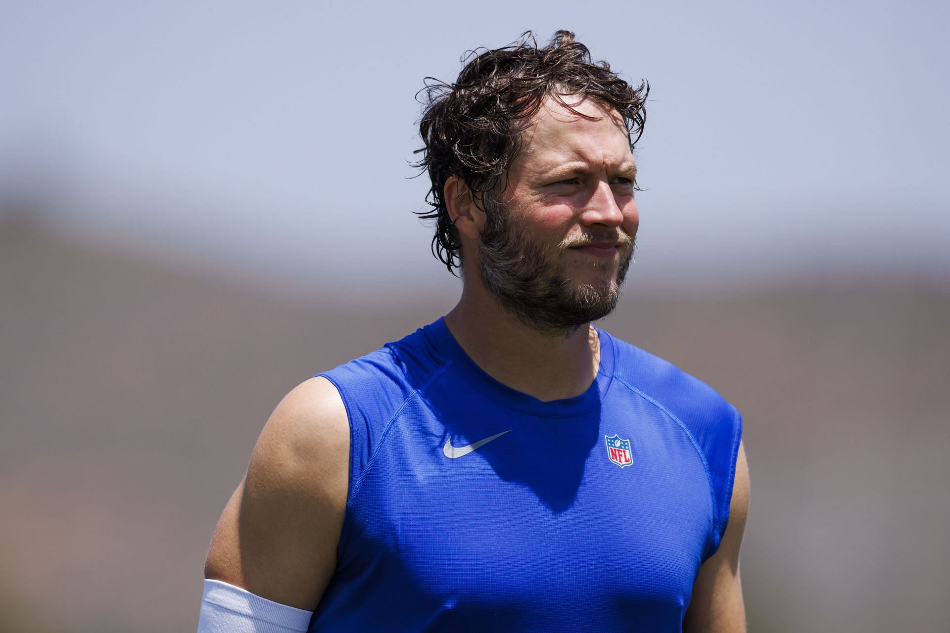 Matthew Stafford at Los Angeles Rams OTA Offseason Workout