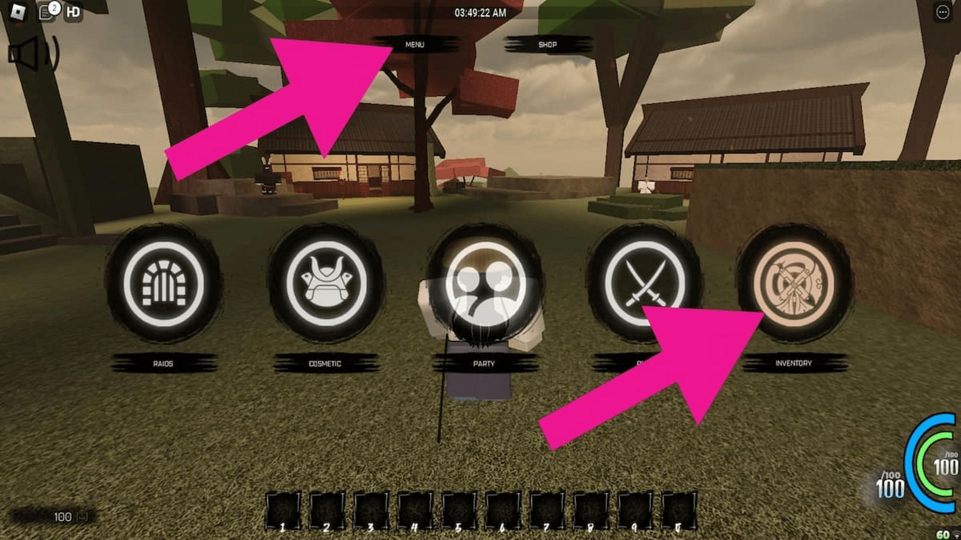 Redeem codes in Blood Samurai 2 (Image via Roblox)