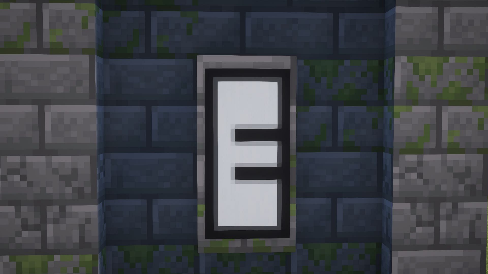 A very basic &quot;E&quot; banner (Image via Mojang)