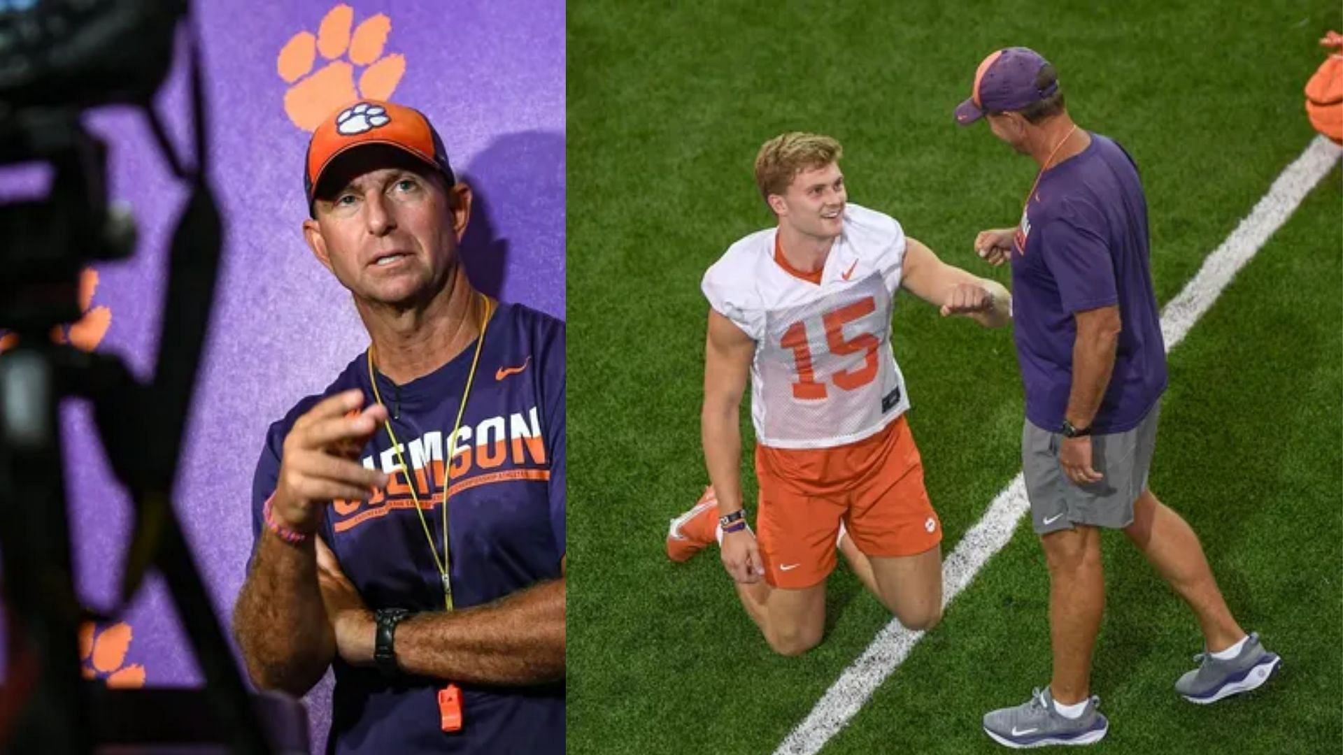 Dabo Swinney never worked for Nick Saban/ Photos from Sportskeeda