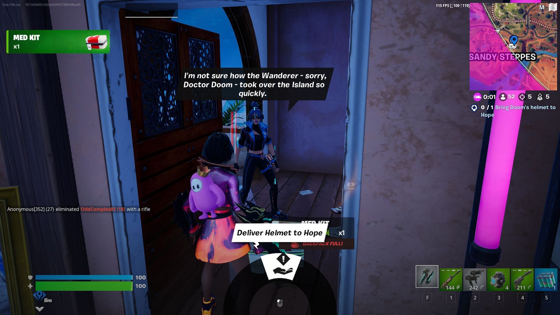 The Are We Doomed? Story Quests in Fortnite Chapter 5 Season 4 slowly set the stage for the overarching conflict in the season (Image via Epic Games)