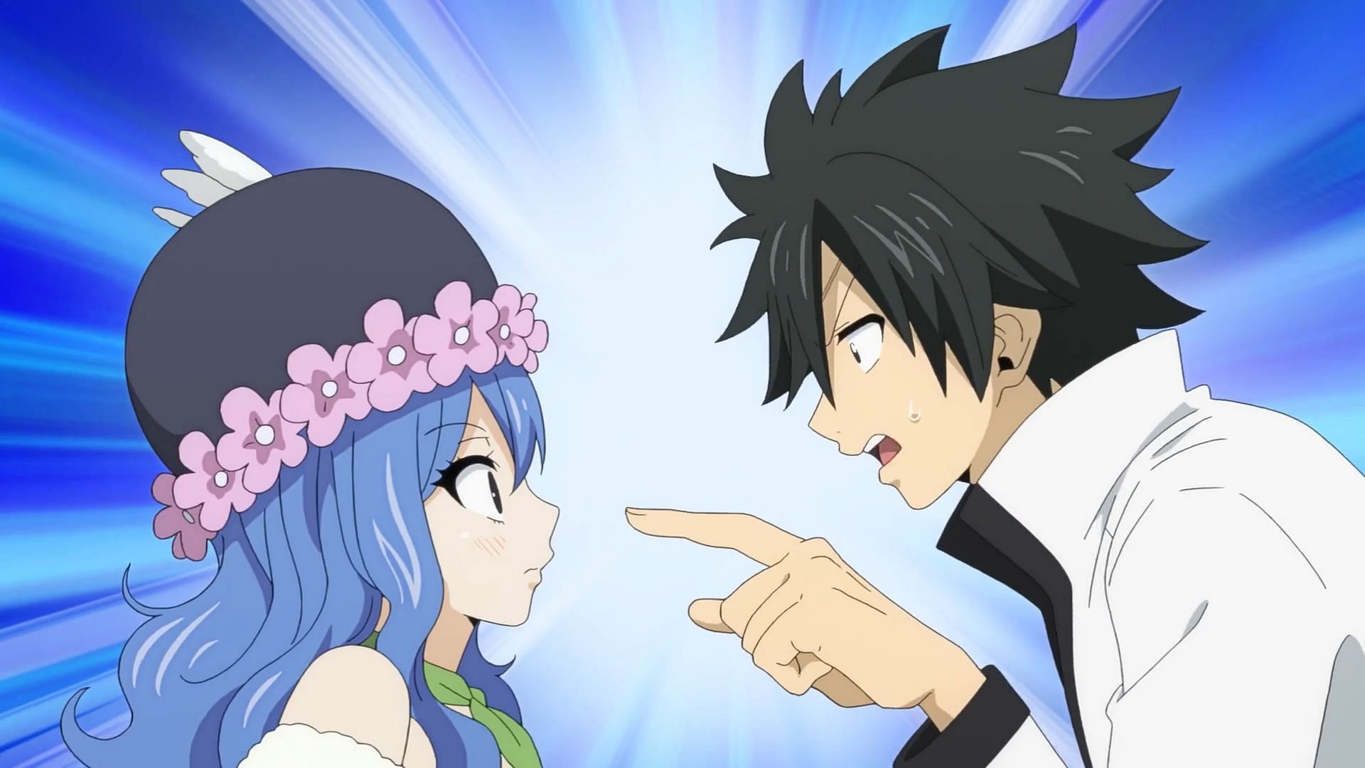 Gray meets Juvina in Fairy Tail 100 Years Quest episode 8 (Image via J.C. Staff)