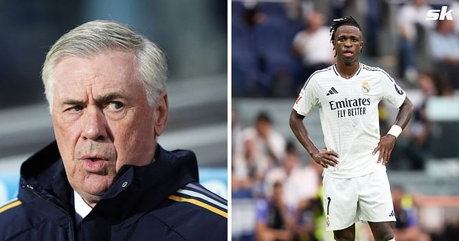Real Madrid appear to change stance on main penalty-taker as Carlo Ancelotti responds when asked about Vinicius Jr