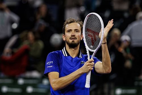 Daniil Medvedev at the Indian Wells Masters 2024. (Photo: Getty)