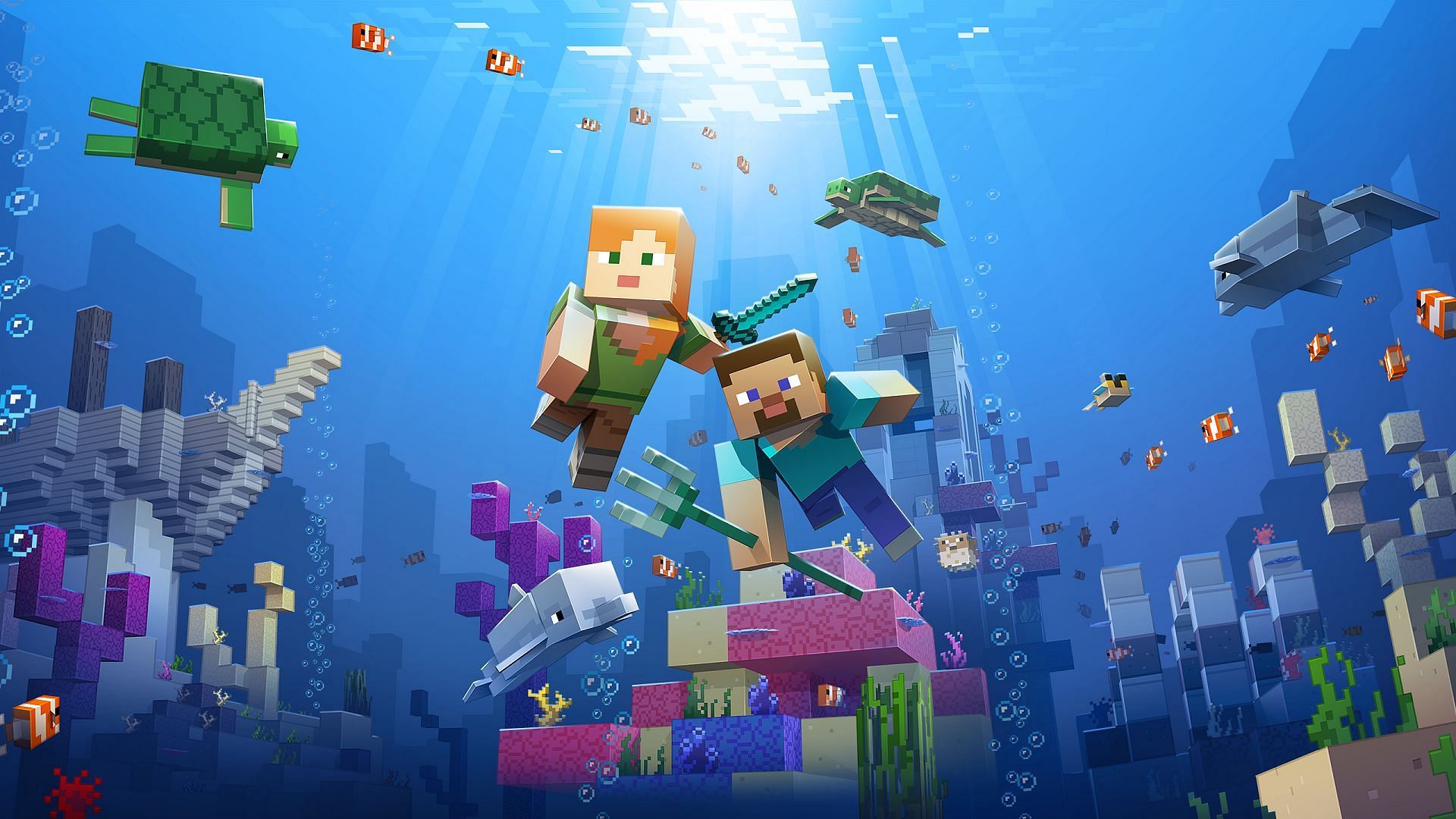 Update Aquatic signaled Minecraft&#039;s transition after Mojang was purchased by Microsoft, and it didn&#039;t disappoint (Image via Mojang)