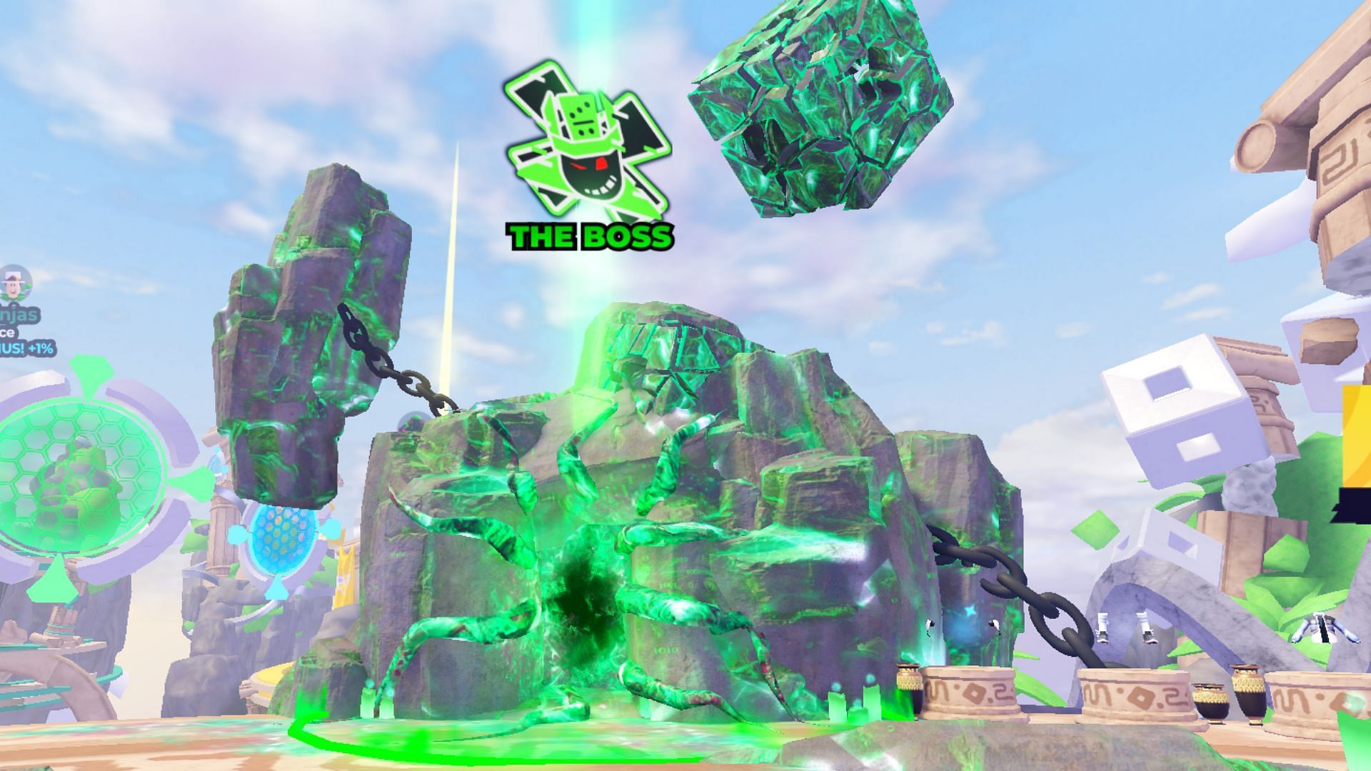 You can enter the boss area from this portal (Image via Roblox)