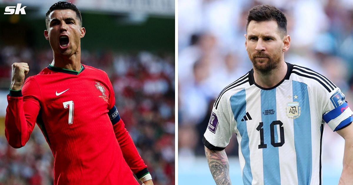 Cristiano Ronaldo (left) and Lionel Messi