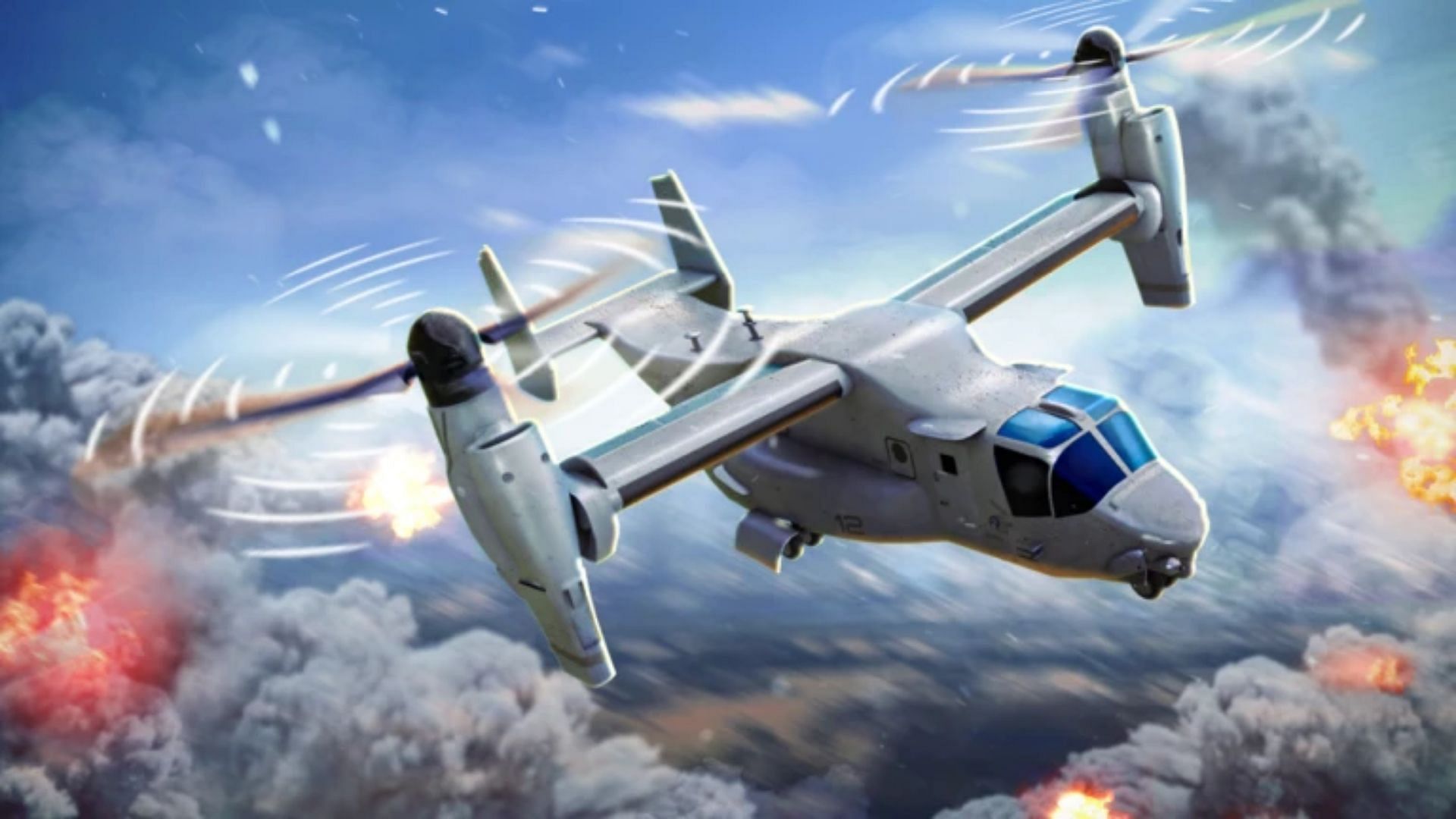 Official cover art for the game depicting the Osprey (Image via Roblox)